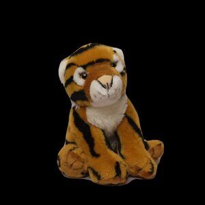 Tiger Cub Sitting Plush Vintage Animal Alley Stuffed Animal 10 in